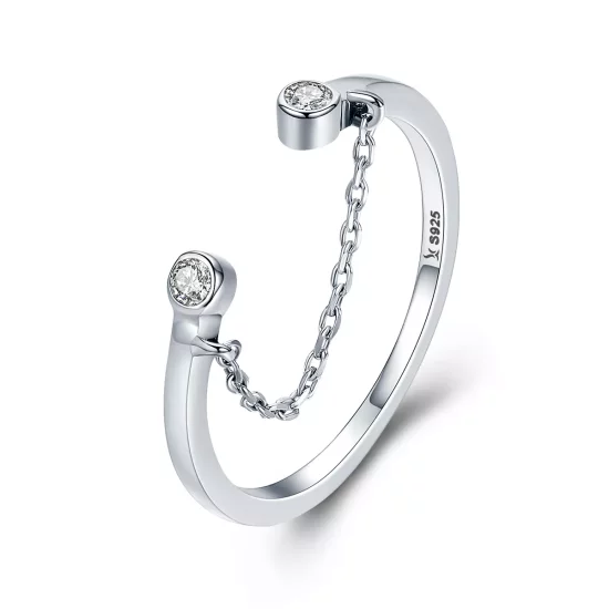 (imagen para) Anillo de plata estilo Pandora con cara sonriente - SCR216