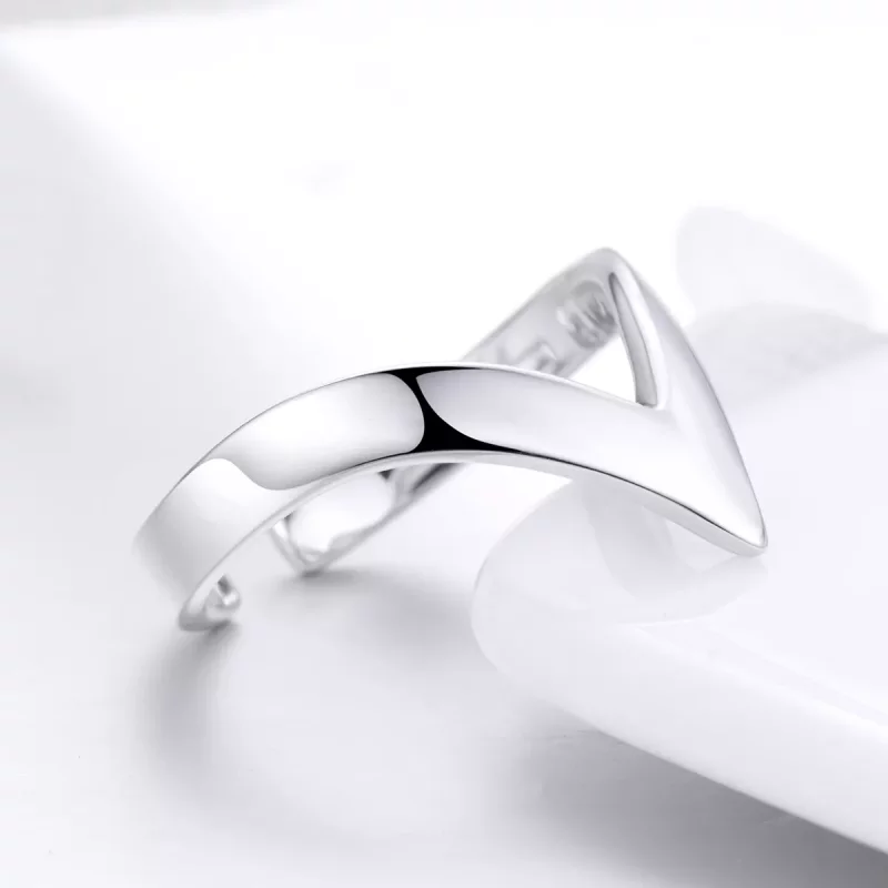 (imagen para) Anillo de plata estilo Pandora con forma de espiga de plata - SCR470 - Ver 4