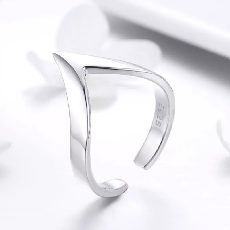 (imagen para) Anillo de plata estilo Pandora con forma de espiga de plata - SCR470 - Ver 6