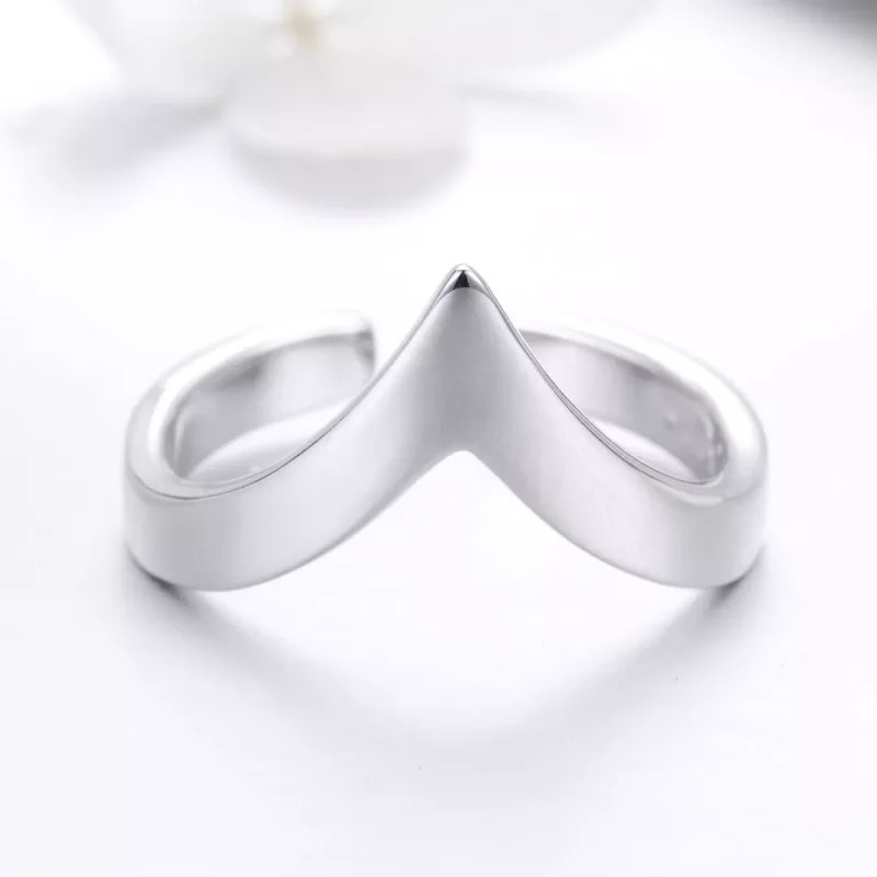 (imagen para) Anillo de plata estilo Pandora con forma de espiga de plata - SCR470 - Ver 7