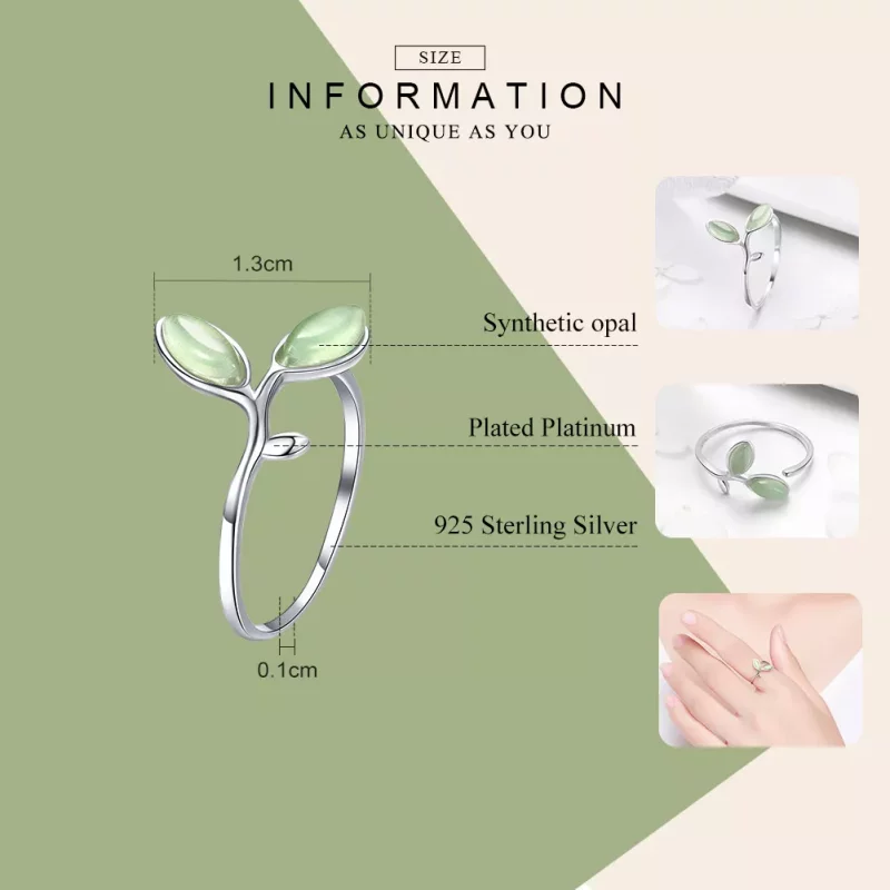 (imagen para) Anillo de plata estilo Pandora con símbolo de esperanza - SCR453 - Ver 3