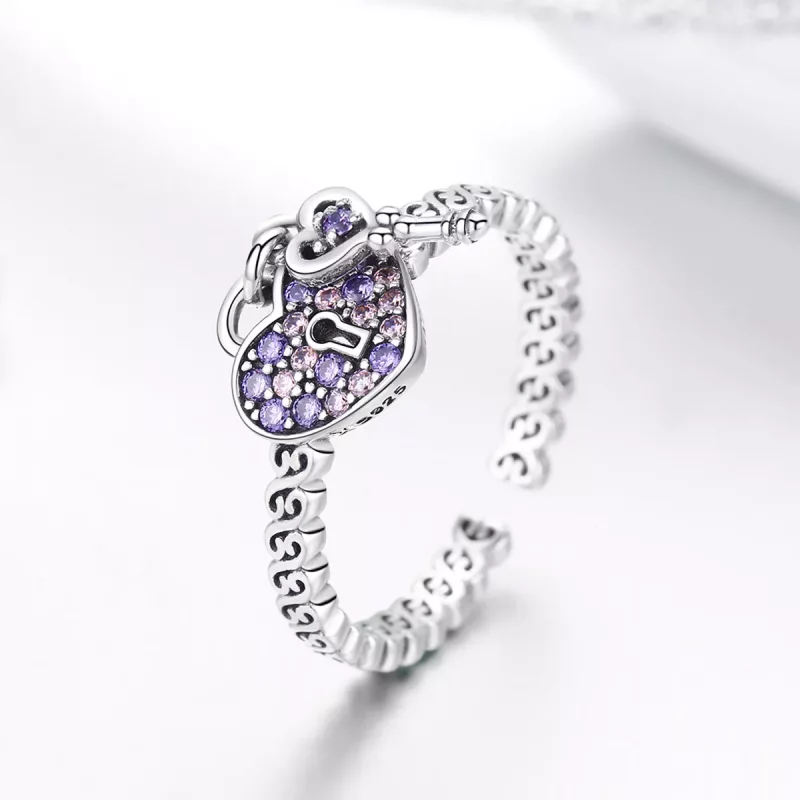 (imagen para) Anillo de plata estilo Pandora Sweet Promise - SCR486 - Ver 2