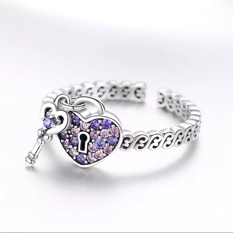 (imagen para) Anillo de plata estilo Pandora Sweet Promise - SCR486 - Ver 4