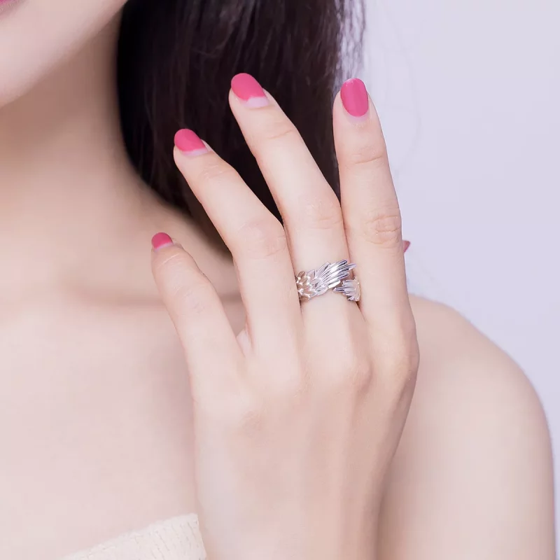 (imagen para) Anillo de plata Pandora Style Alas de Esperanza - SCR512 - Ver 6