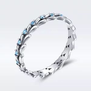 (imagen para) Anillo de surf plateado estilo Pandora - SCR162