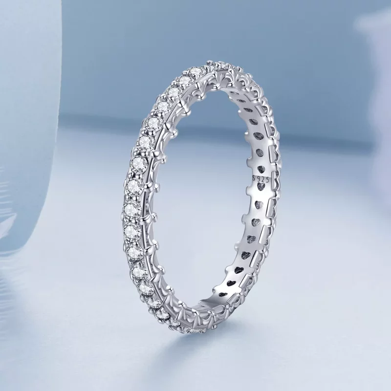 (imagen para) Anillo de Zirconio con Patrón de Estilo Pandora y Colorido - BSR277 - Ver 2