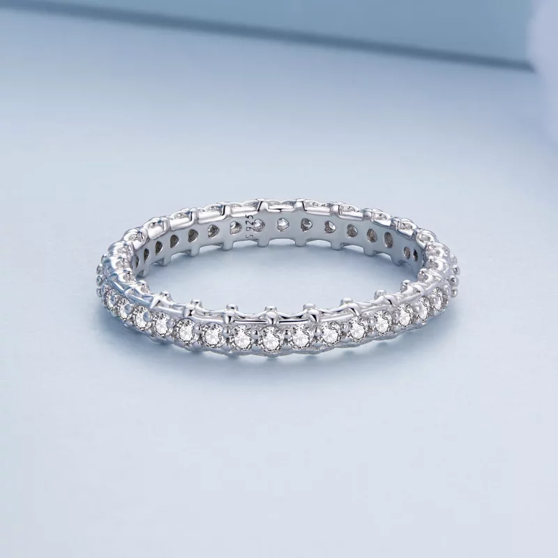 (imagen para) Anillo de Zirconio con Patrón de Estilo Pandora y Colorido - BSR277 - Ver 3