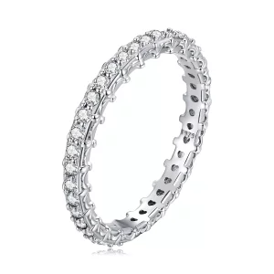(imagen para) Anillo de Zirconio con Patrón de Estilo Pandora y Colorido - BSR277