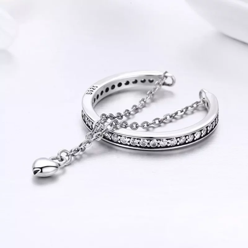 (imagen para) Anillo especial de plata con estilo Pandora - SCR291 - Ver 4
