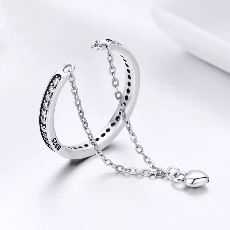 (imagen para) Anillo especial de plata con estilo Pandora - SCR291 - Ver 5