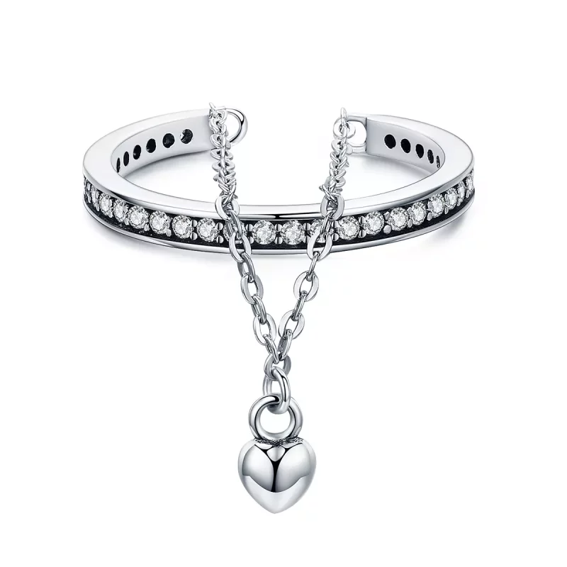 (imagen para) Anillo especial de plata con estilo Pandora - SCR291