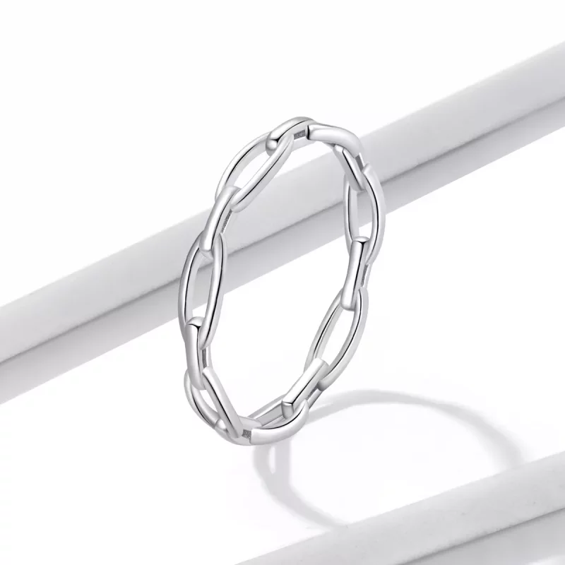 (imagen para) Anillo estilo Pandora con cadena francesa - BSR211-A - Ver 2