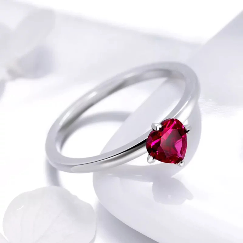 (imagen para) Anillo estilo Pandora en plata con latidos del corazón - SCR389 - Ver 2