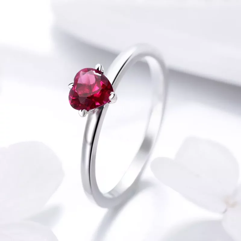 (imagen para) Anillo estilo Pandora en plata con latidos del corazón - SCR389 - Ver 4