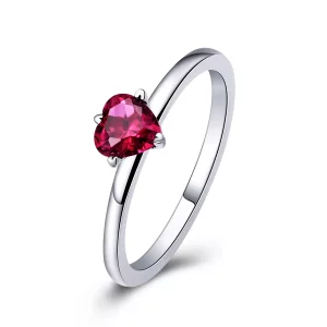 (imagen para) Anillo estilo Pandora en plata con latidos del corazón - SCR389