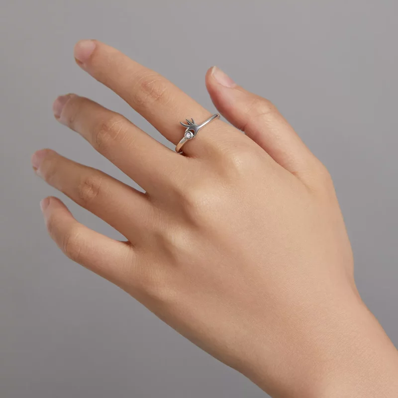 (imagen para) Anillo estilo Pandora Ok Open - BSR198 - Ver 8