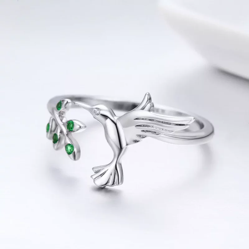 (imagen para) Anillo Pandora Style de Plata Saludos de Colibríes - SCR323 - Ver 5