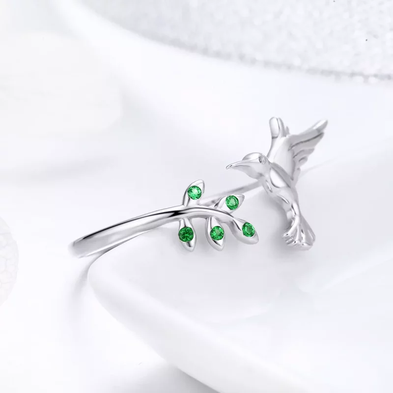(imagen para) Anillo Pandora Style de Plata Saludos de Colibríes - SCR323 - Ver 6