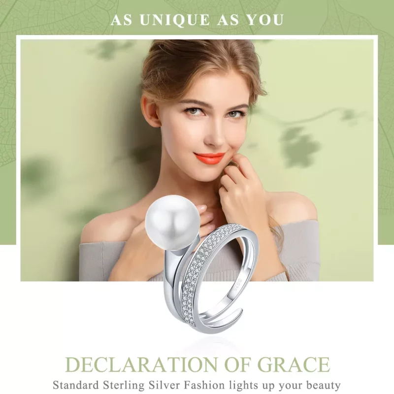 (imagen para) Anillo Pandora Style Declaración de Gracia en Plata - SCR231 - Ver 2
