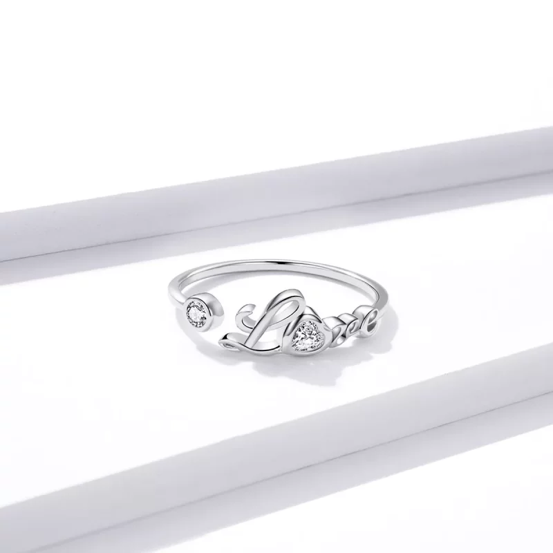 (imagen para) Anillo Pandora Style Love Open - BSR146 - Ver 2
