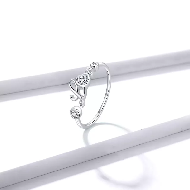 (imagen para) Anillo Pandora Style Love Open - BSR146 - Ver 4