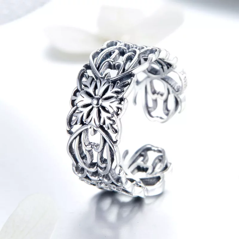 (imagen para) Anillo vintage de plata con estilo Pandora - SCR500 - Ver 2