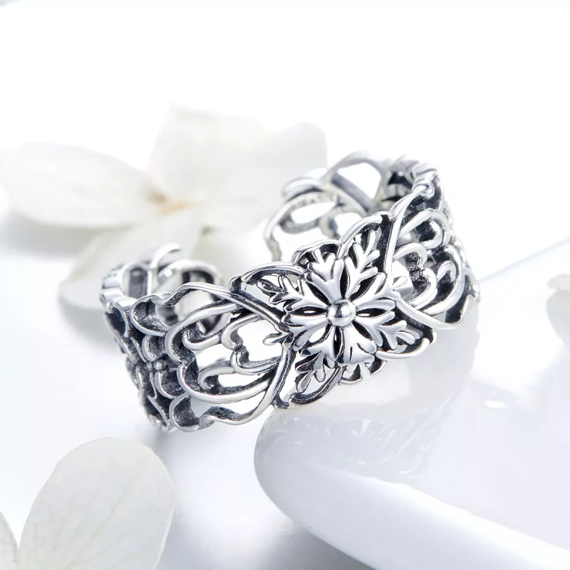 (imagen para) Anillo vintage de plata con estilo Pandora - SCR500 - Ver 4