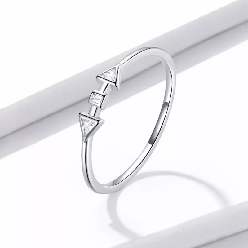(imagen para) Estilo Pandora Minimalista - Anillo de Flechas - BSR207-A - Ver 2