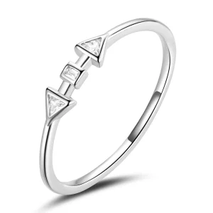 (imagen para) Estilo Pandora Minimalista - Anillo de Flechas - BSR207-A