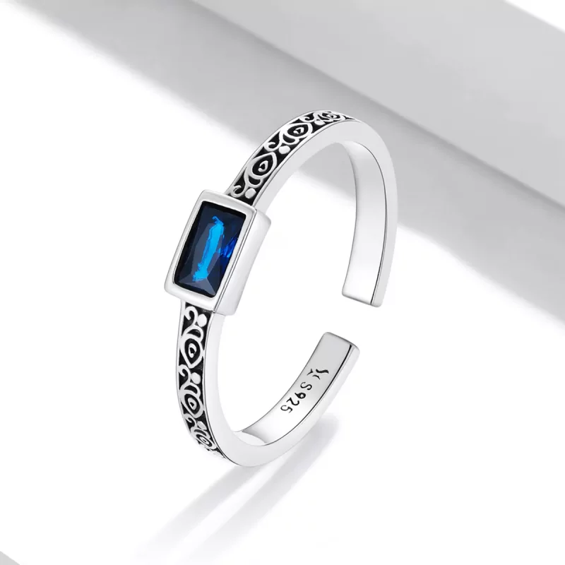 (imagen para) Estilo Pandora Retro - Anillo Abierto de Circonio - SCR768 - Ver 2