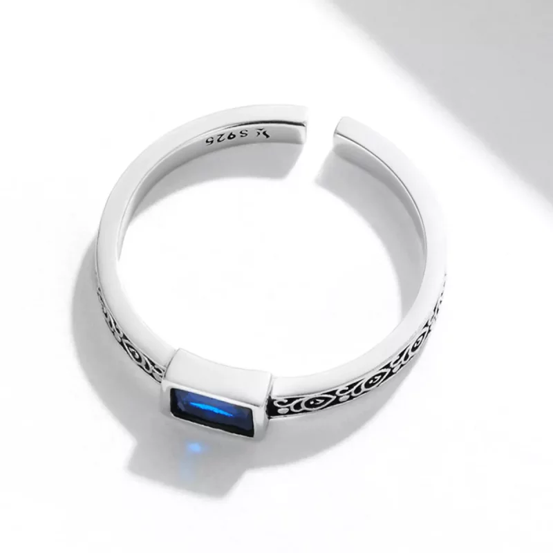 (imagen para) Estilo Pandora Retro - Anillo Abierto de Circonio - SCR768 - Ver 4