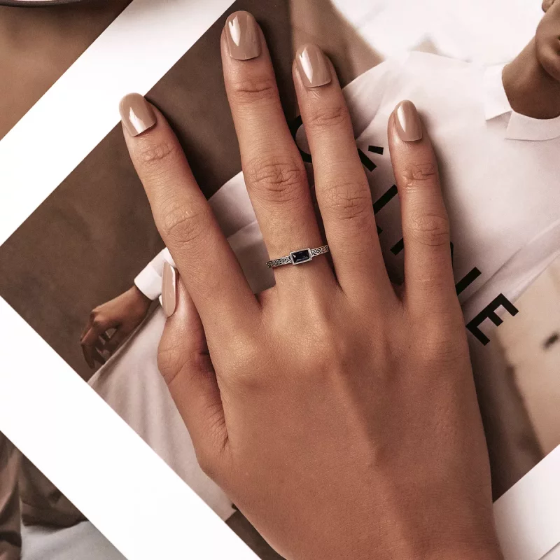 (imagen para) Estilo Pandora Retro - Anillo Abierto de Circonio - SCR768 - Ver 5