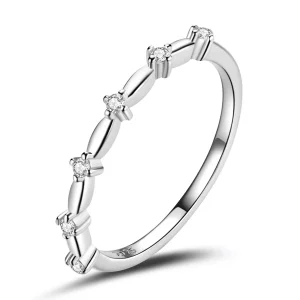 (imagen para) Estilo Pandora Simple - Anillo Estrellado - BSR206-A