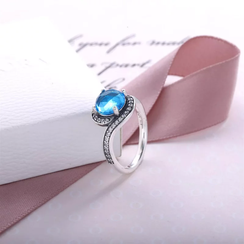 (imagen para) Anillo Amanecer Cristalino 190968NBS Anillos PANDORA - Ver 3