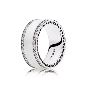 (imagen para) Anillo Banda de Corazones Perlados 191024EN23 Anillos PANDORA