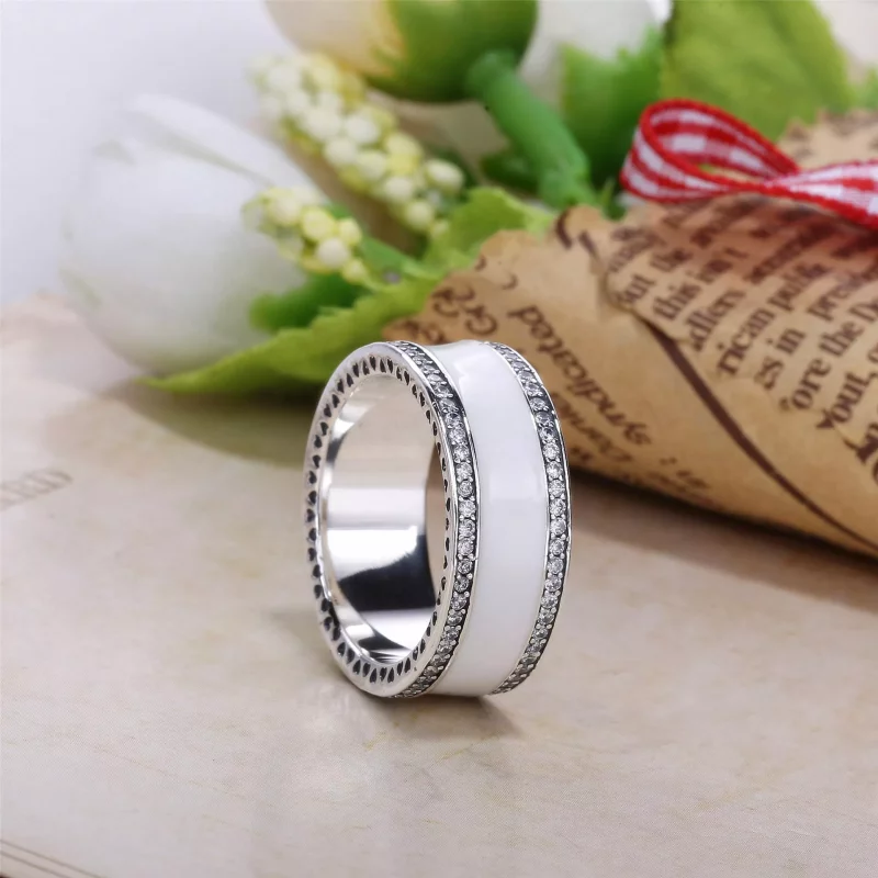 (imagen para) Anillo Banda de Corazones Rosas 191024EN40 Anillos PANDORA - Ver 4