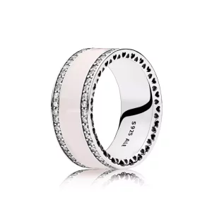 (imagen para) Anillo Banda de Corazones Rosas 191024EN40 Anillos PANDORA