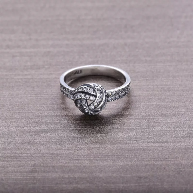 (imagen para) Anillo Brillante Nudo de Amor 190997CZ Anillos PANDORA - Ver 3