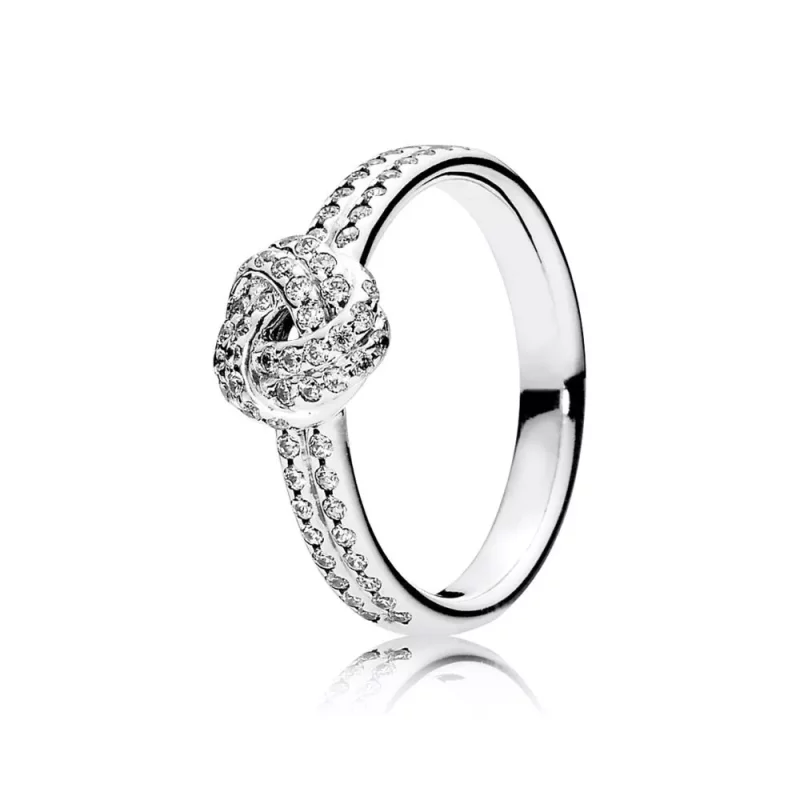 (imagen para) Anillo Brillante Nudo de Amor 190997CZ Anillos PANDORA
