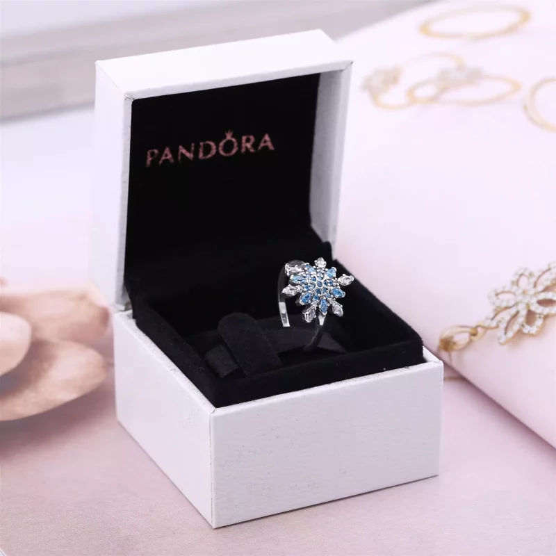 (imagen para) Anillo Copo Cristalino - PANDORA - Ver 4