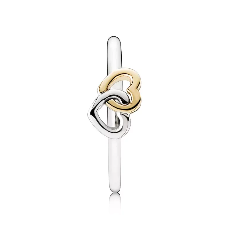 (imagen para) Anillo Corazones enlazados 190927 Anillos PANDORA - Ver 2