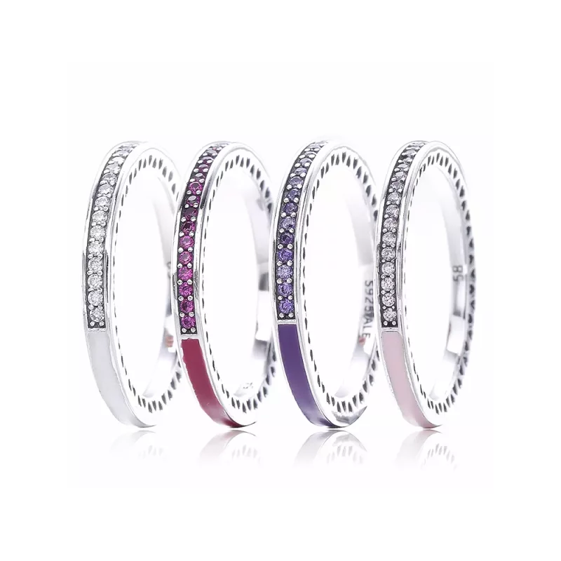 (imagen para) Anillo Corazones Radiantes Cereza 191011NCC Anillos PANDORA