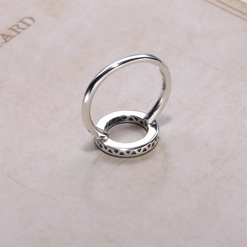 (imagen para) Anillo C&iacute;rculo de Corazones 191039CZ Anillos PANDORA - Ver 3