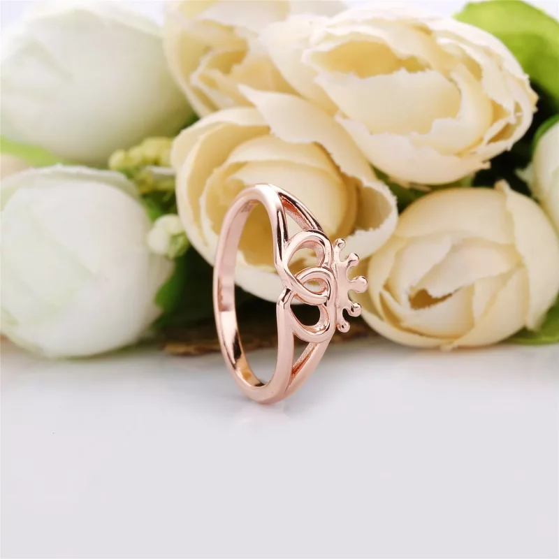 (imagen para) Anillo en PANDORA Rose Corazones Reales Unidos - Ver 2