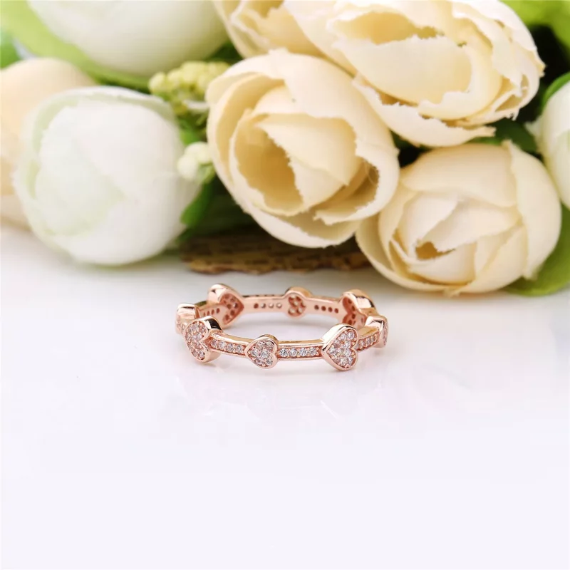 (imagen para) Anillo en PANDORA Rose Corazones Seductores - Ver 3