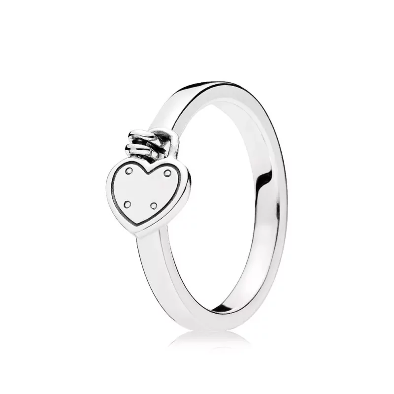 (imagen para) Anillo en plata de ley Candado de Amor - PANDORA - Ver 2