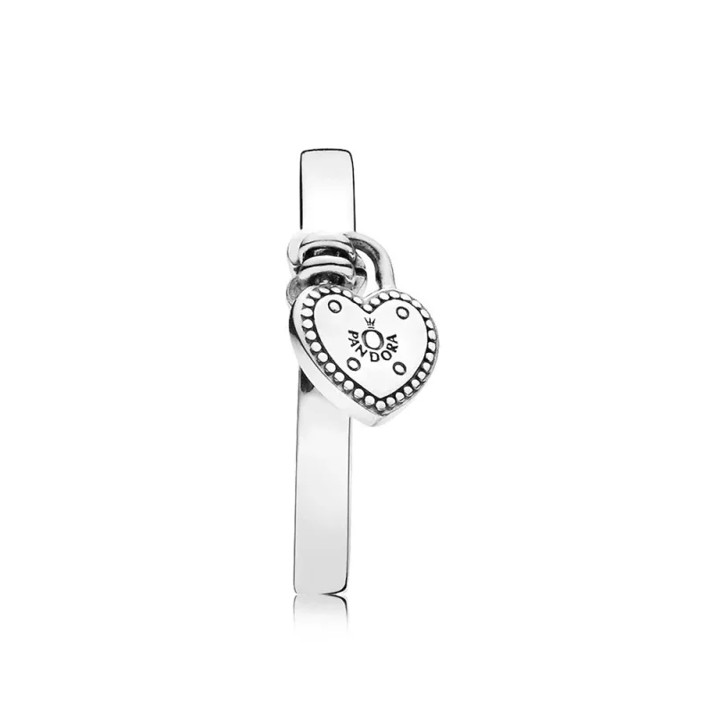 (imagen para) Anillo en plata de ley Candado de Amor - PANDORA - Ver 3