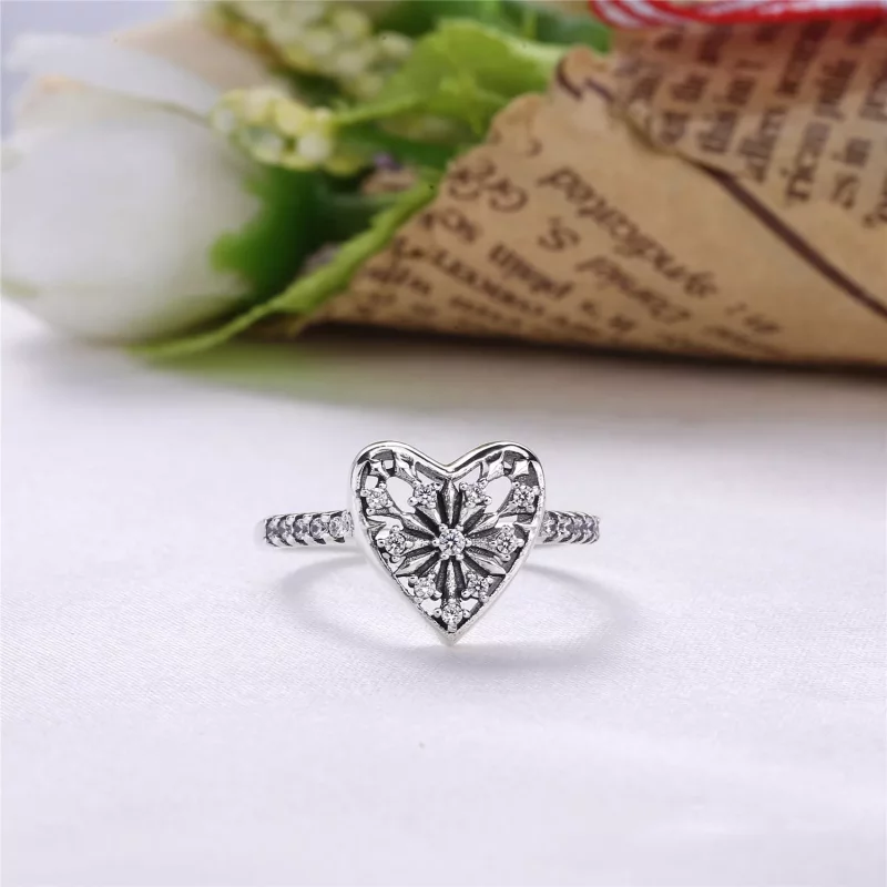 (imagen para) Anillo en plata de ley Coraz&oacute;n de Invierno - PANDORA - Ver 2