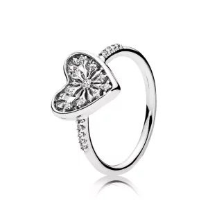 (imagen para) Anillo en plata de ley Coraz&oacute;n de Invierno - PANDORA