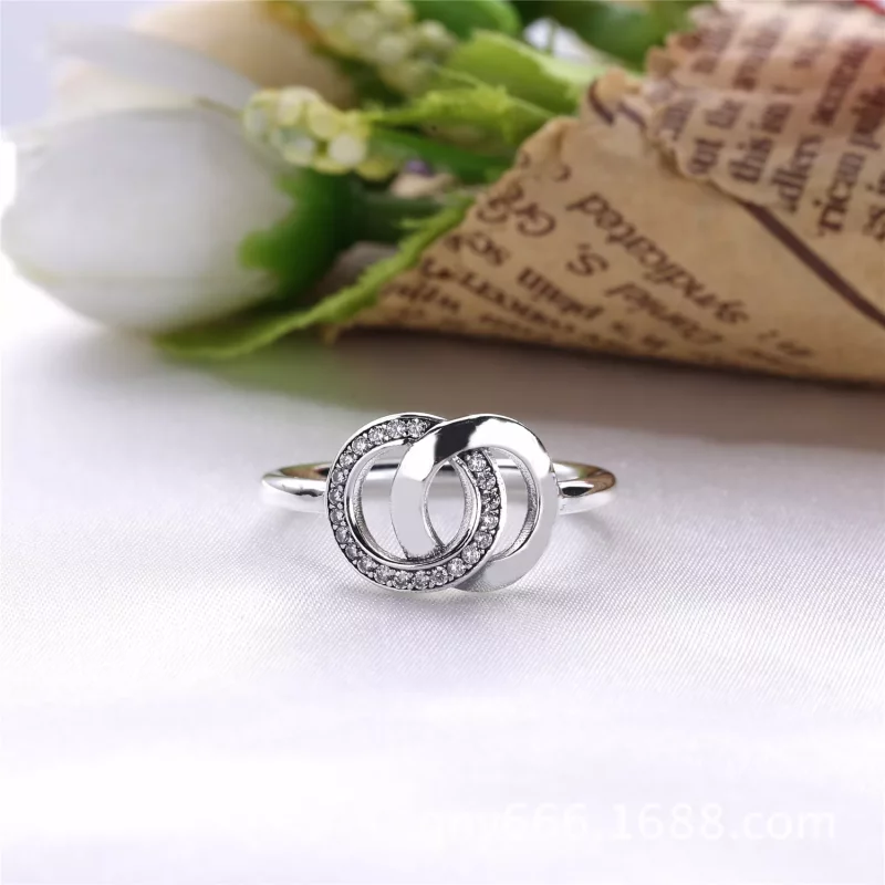(imagen para) Anillo en plata de ley C&iacute;rculos de PANDORA - Ver 2